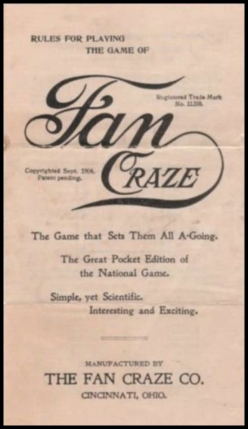 1906 Fan Craze Rules